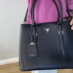 Prada Galleria Tote - Navy